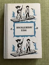 Vintage 1954 Junior Deluxe Edition Huckleberry Finn by Mark Twain Illustrated HB