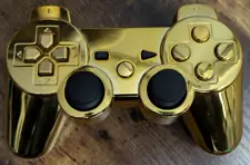 PS3 Controller - Gold Chrome - Modded - UNTESTED - READ DESCRIPTION