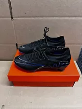 NEW Zoom Vapor 15 Pro FG Men's Size 8.5 Black/Chrome-Hyper Royal DJ5603-040