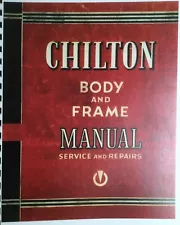 Chilton's 1938-1939-1940 Body and Frame Manual RARE First Year Frame Manual