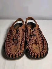 Keen Uneek Bungee Cord Sandals Water Shoes Sandal Black And Brown Size 9