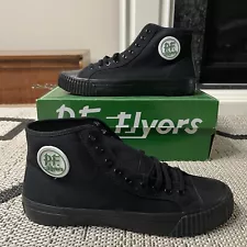 BRAND NEW PF Flyers Mens Size 10 Sandlot Center HI Black Non Slip Sneakers 45913