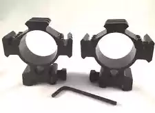 35mm Heavy Duty Tri Rail Rifle Scope Rings Mounts