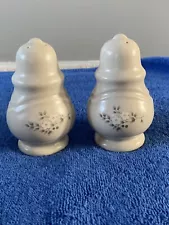 Pfaltzgraff Salt and Pepper Shakers-Heirloom Pattern 4"- Vintage With Stoppers