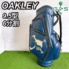 OAKLEY golf bag caddy bag Staff bag tour bag rare 9.5 type PU leather japan used