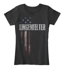 One-of-a-kind Lingenfelter Family American Flag Women's Premium Tee T-Shirt