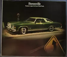 1974 Pontiac Bonneville Large Folder Hardtop Coupe Sedan Excellent Original 74