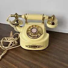 VTG Victorian Style Rotary Dial Phone Untested For Sale As Is! Cord Included