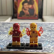 THE FLASH REVERSE BARRY ALLEN LEGO MINIFIG FIGURE justice league lightning bolt