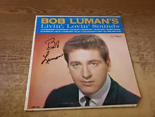 HAND SIGNED 1960's VG ALBUM COVER ONLY Bob Luman's Livin' Lovin' Sounds LP33