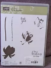 Stampin' Up "Lotus Blossom" Sale A Bration Edition Set Of 7 Photopolymer Stamps