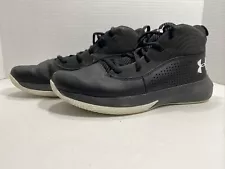 Youth 5 Under Armour UA Lockdown 4 Basketball Shoes SNEAKERS Black