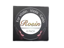 6 Packs of Light Rosin - Used - 5 Pieces Total - Violin, Viola, and Cello