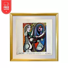 Pablo Picasso Original Signed Print Hand-Tipped - Girl before a Mirror, 1932