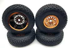 Losi 8IGHT-X Super Lasernut - Wheels & Tires (F&R Beadlock, copper) (LOS04019)