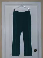 Chico's TRAVELERS NO TUMMY PANT Size 3 TALL XL 16 18 Peacock Teal Pants NWT $70