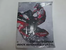 2006 Polaris SNOWMOBILE Quick Reference Manual 120 Pro X 340 500 550 600 Classic