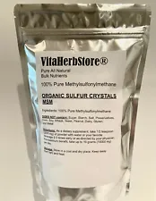 Organic Sulfur Crystals-1.1 lbs 100% Pure Methylsulfonylmethane MSM -Made In USA