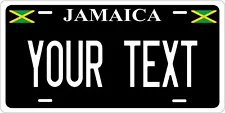 Jamaica Black License Plate Personalized Car Auto Bike Motorcycle Custom Tag