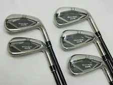 New RH Taylormade M4 21 Iron Set Irons 6-PW Fujikura Atmos Graphite Senior flex