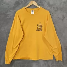 Kanye West I Feel like Kobe Mamba Day Life of Pablo Tour Merch Longsleeve Tee L