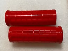 Harley Knucklehead UL WL Red WPB Plastic Grips 1942-47 OEM# 3310-42C W/ HD Logo