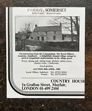 Village Cottage - Priddy - Somerset For Sale - 1981 Press Cutting r399