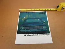 1964 Plymouth Valiant Signet V-200 V-100 sales brochure 16 pg ORIGINAL