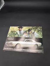 1967 Mercury Cougar Sales Brochure Join The Hunt Original Old