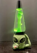 Custom Green 420 Alien Lava Lamp Sculpted 3D Ceramic Limited Edition Collectible