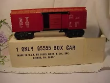 Vintage Marx Trains O Scale Deluxe Plastic Rock Island 147815 Box Car O.B. Look