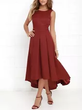 Lulus Paso Doble Take Wine Red High-Low Dress Sold Out Hard to Find Size XL