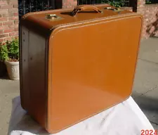 Vintage TRAVEL JOY Suitcase 1950s Luggage 21x19x9