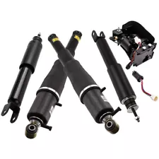 4x Front&Rear Shock Struts Absorbers 1x Air Pump For Cadillac Escalade Chevy GMC