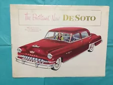 1952 DE SOTO "FIRE DOME-CUSTOM-DELUXE" Car Dealer Sales Brochure