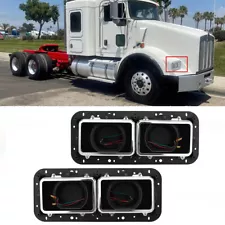 For Kenworth T800 Peterbilt 379 Headlight Housing Bases w/3 Pin Connector (For: 1998 Kenworth T800)