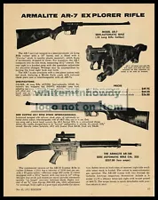 1971 ARMALITE AR-7 Explorer, Custom and AR-180 Rifle Original PRINT AD