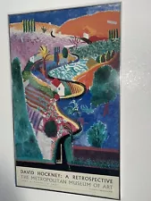 Rare Vintage David Hockney Exhibition Poster of Nichols Canyon Great Condition