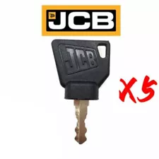 New Logo 701/45501 331/26790 333/Y1374 For JCB Heavy Equipment Ignition 5 Key US