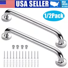 16" Bathroom Shower Grab Bar Handle Safety Hand Rail Support Bar Stainless Steel