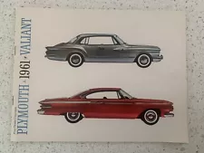 1961 Plymouth Valiant Brochure Station Wagon Convertible Hardtop