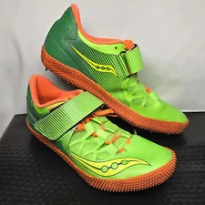 Saucony Uplift HJ 2 Track & Field High Jump Shoes Green Orange S29036-1 Size 7.5