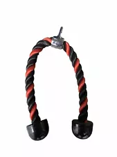 Tricep Rope Attachment Cable Machine Home Gym Pulldown Triceps Red Black