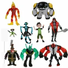 Ben 10 Light-up Action Figures PVC Toys 9 Pcs Set US Shipper Free Shipping