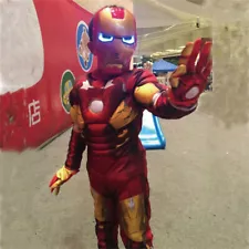 Iron Man Children Cosplay Costume Kids Fancy Dress Suit Clothes Mask/Gloves New