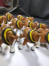 Lot 12 Anheuser Busch Clydesdale horses 1988 Miniature bendable Figurines rare