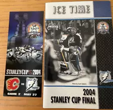 Tampa Bay Lightning 2004 Stanley Cup Final Program/Poster/Ticket