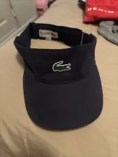 Lacoste Sport Men's Pique & Fleece Tennis Visor SV3 Navy Blue One Size