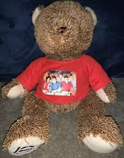 2012 One Direction Teddy Bear W/ Printed Autographs Of All Band Members