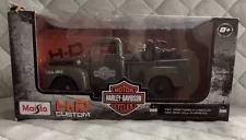 Maisto 1948 Ford F-1 Pickup Truck & 1942 Harley-Davidson WLA Flathead 1:24 Scale